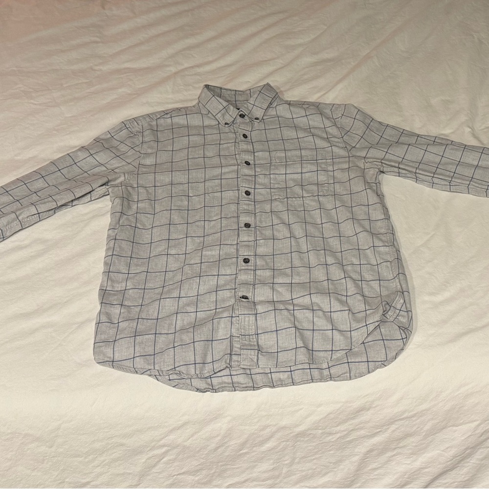Club Monaco Windowpane Button Down